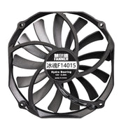 FANNER Ice Soul F14015 4PIN PWM Ultra-thin Chassis Fan Desktop Computer Radiator(Black)