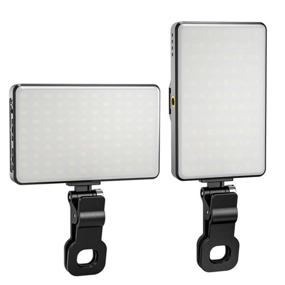 ST-120C Mobile Phone Tablet Clip Fill Light Selfie Live Camera Portable Camera Lighting(Black)