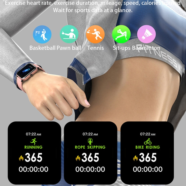 H10 1.69 inch Screen Bluetooth Call Smart Watch, Support Heart Rate/Blood Pressure/Sleep Monitoring, Color: Gold Net+Silicone