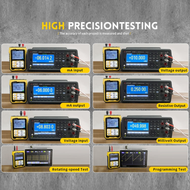 FNIRSI SG-004A 4-20mA Multi-Function Signal Generator Current Pressure Thermal Resistance Calibrator, EU Plug