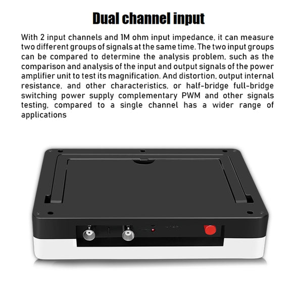 FNIRSI 1013D 1GS Sampling Dual Channel 100M Bandwidth Digital Oscilloscope, US Plug(English)