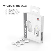 For Samsung Galaxy Buds Live AhaStyle PT132 S+M+L Silicone Earbud(White)