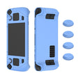 For Steam Deck Game Controller Soft Silicone Protective Cover Case With 4pcs Key Cap(Luminous Blue) - Accessories by PMC TechLife | Online Shopping South Africa | PMC TechLife