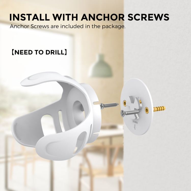 For Amazon Echo Dot 4/5 AhaStyle PT183 Speaker Wall Storage Stand(White)