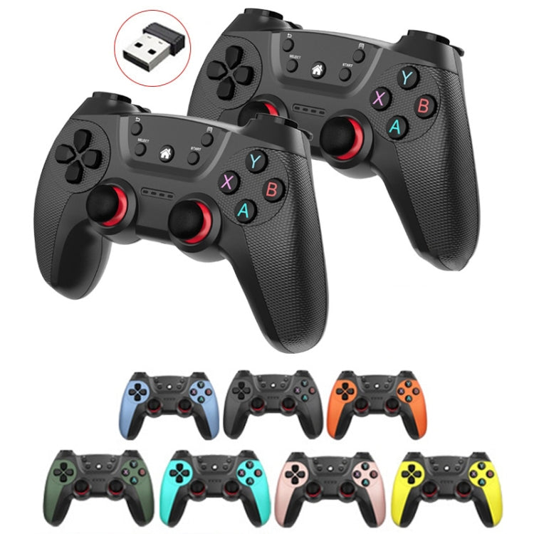 KM-029   2.4G One for Two Doubles Wireless Controller Support PC / Linux / Android / TVbox(Cangling Green)