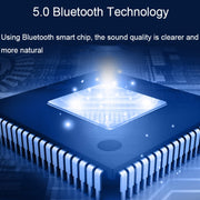 BT809S Desktop Long Gaming Bluetooth Speaker Computer USB Plug-in Intelligent Ambient Light Audio(Black)