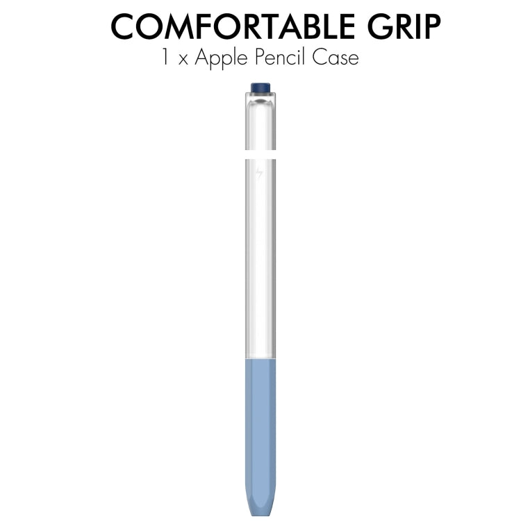 For Apple Pencil 2 AhaStyle PT-LC05 Jelly Style Translucent Silicone Protective Pen Case(Matcha Color)