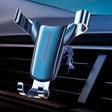 Air Outlet Triangular Gravity Sensor Car Mobile Phone Holder, Color: Black One Word Clip - Car Holders by PMC TechLife | Online Shopping South Africa | PMC TechLife
