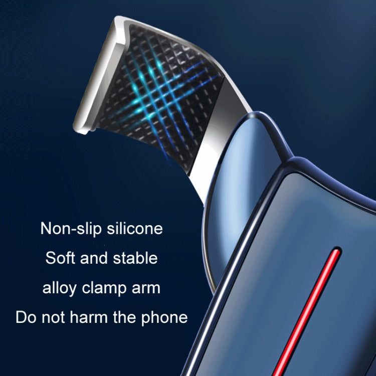 Air Outlet Triangular Gravity Sensor Car Mobile Phone Holder, Color: Black One Word Clip