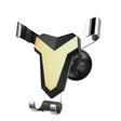 Gravity Navigation Car Air Outlet Triangular Mobile Phone Holder(Golden) - Car Holders by PMC TechLife | Online Shopping South Africa | PMC TechLife