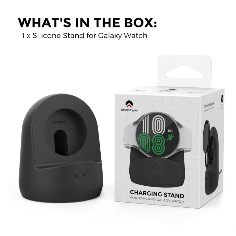 AhaStyle PT181 Watch Silicone Charging Stand For Galaxy Watch 3 / 4 / Active / Active 2(White)