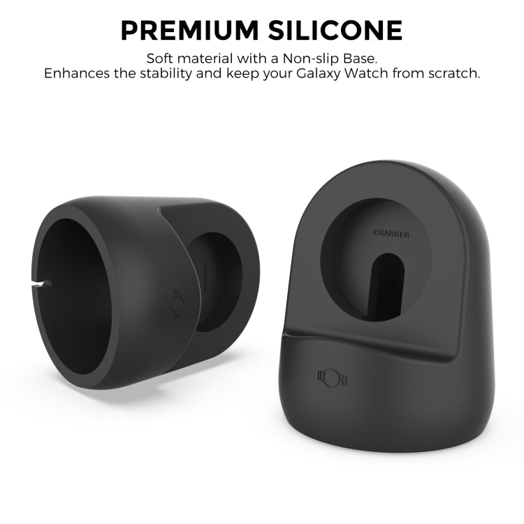 AhaStyle PT181 Watch Silicone Charging Stand For Galaxy Watch 3 / 4 / Active / Active 2(Grey)