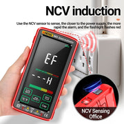 ANENG 683 Smart Touch Screen Automatic Range Rechargeable Multimeter(Red)