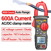 ANENG PN200 AC/DC Measurement High Precision Multifunctional Clamp Meter(Red)