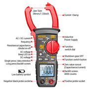 ANENG PN200 AC/DC Measurement High Precision Multifunctional Clamp Meter(Red)