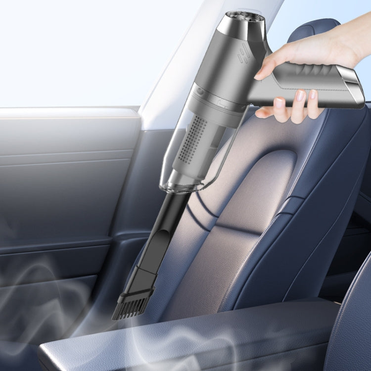 SUITU ST-6671 Wireless Car Vacuum Cleaner Small Handheld Blowing and Suction Dual Use, Style: Basic Model Black