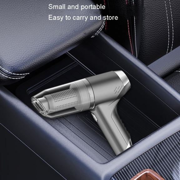 SUITU ST-6671 Wireless Car Vacuum Cleaner Small Handheld Blowing and Suction Dual Use, Style: Basic Model White
