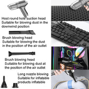 SUITU ST-6671 Wireless Car Vacuum Cleaner Small Handheld Blowing and Suction Dual Use, Style: Basic Model White