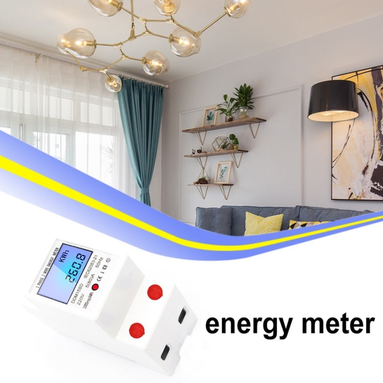 DDM15SD 20 (80) A Single-phase Multi-function Rail Meter with Backlight LCD Display