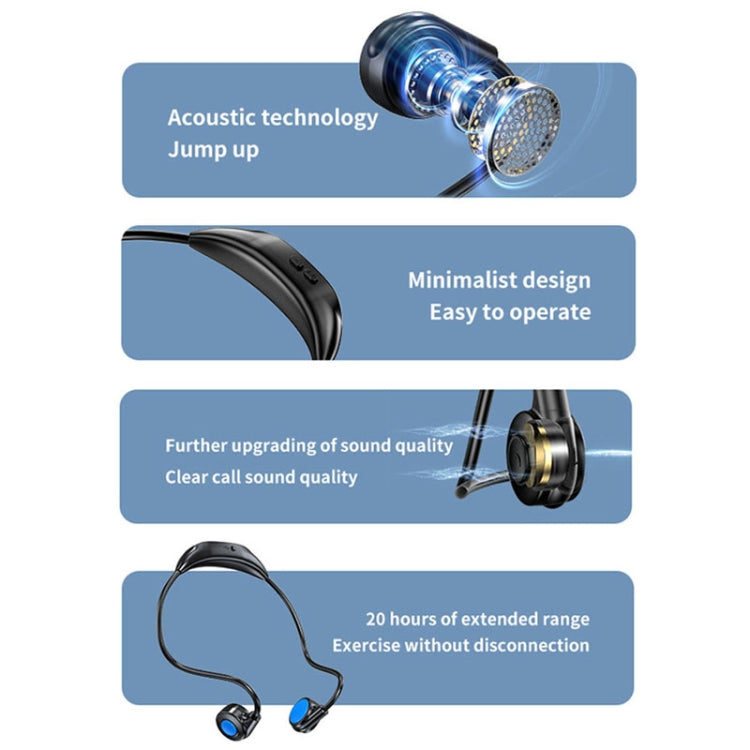 M2 Bone Conduction Earphones Running Stereo To Ear Bluetooth Earphones(Black + Orange)