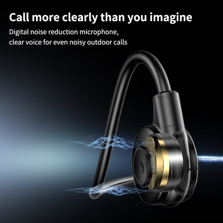 M2 Bone Conduction Earphones Running Stereo To Ear Bluetooth Earphones(Black + Orange)