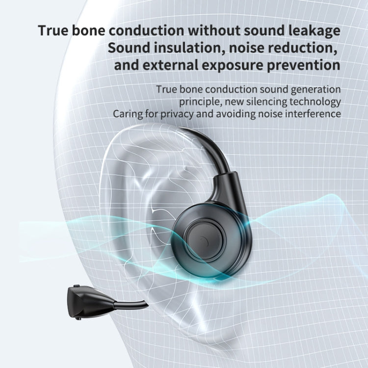 M2 Bone Conduction Earphones Running Stereo To Ear Bluetooth Earphones(Black + Orange)