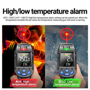 ANENG TH06 Oil Temperature High Precision Thermometer Laser Baking Infrared Water Thermometer(Orange)