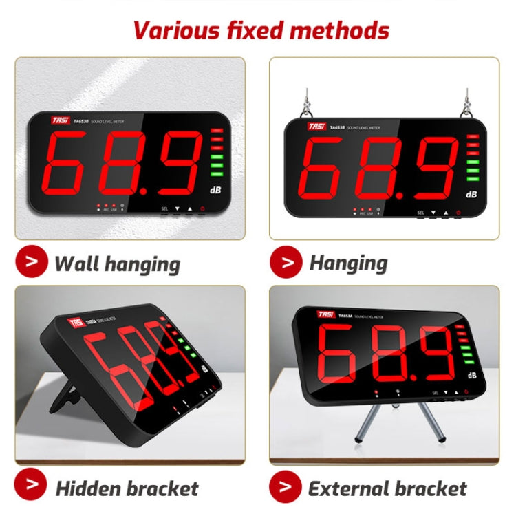 TASI TA654A Large Screen Wall-Mounted Noise Meter Decibel Detector