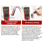 TASI TA801A Digital Multimeter Fully Automatic Multifunctional Digital Current Meter(Manual Model, Without Capacitor Measurement)