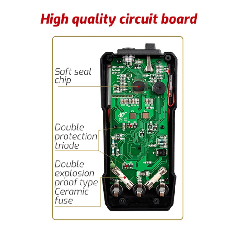 TASI TA801A Digital Multimeter Fully Automatic Multifunctional Digital Current Meter(Manual Model, Without Capacitor Measurement)
