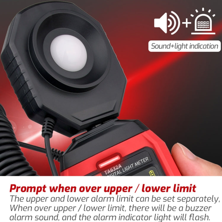 TASI TA632B USB Computer Connection Digital Illuminance Meter Lumen Tester Brightness Meter