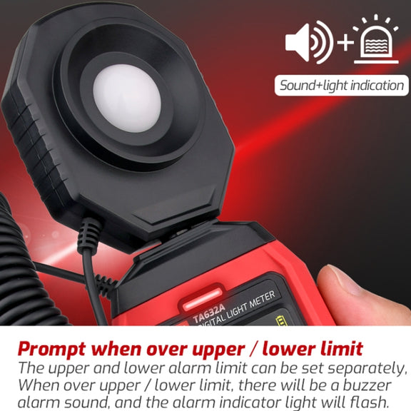 TASI TA632B USB Computer Connection Digital Illuminance Meter Lumen Tester Brightness Meter
