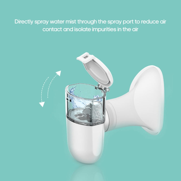 Rechargeable Eye Sprayer Mini Face Steamer Humidifier with Fine Mist(Green)