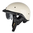 SOMAN Motorcycle Half Helmet Adjustable Helmet With Inner Mirror, Size: M(White) - free shipping - PMC TechLife - Order now!