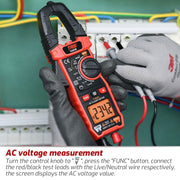 TASI TA811B Clamp Meter High Accuracy AC DC Voltage Ammeter