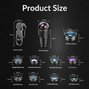 APEXEL APL-22XDG9 22X External Camera Adjustable Focus Mobile Phone Lens(10 in 1)