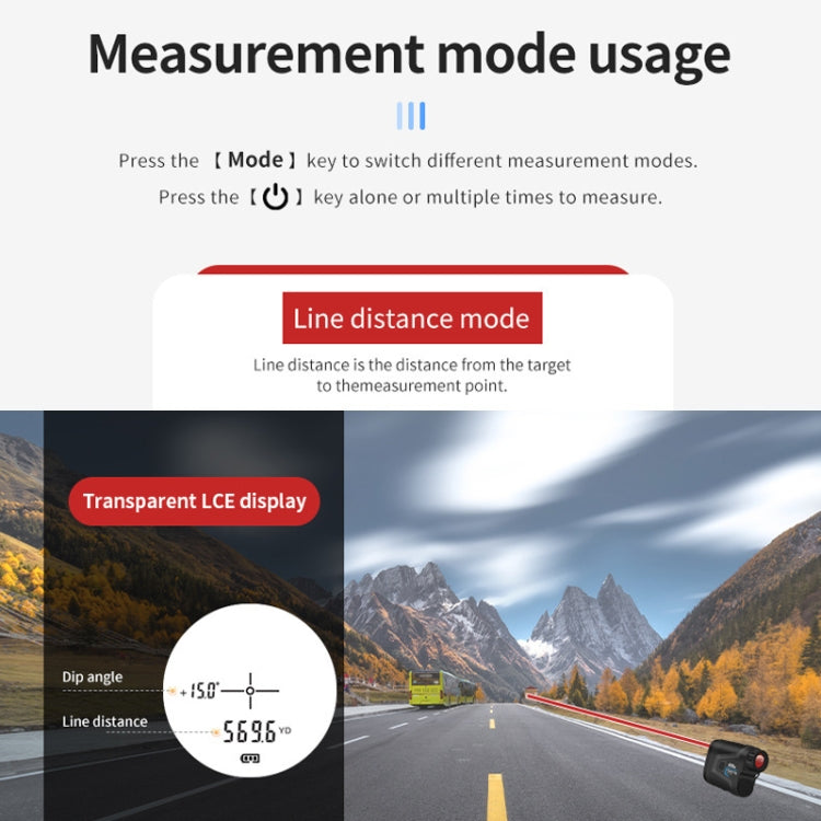 ARTBULL 1000m Golf Laser Rangefinder Telescope Altimeter Speedometer