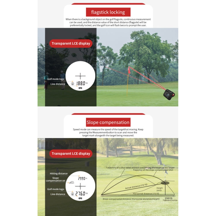 ARTBULL 1000m Golf Laser Rangefinder Telescope Altimeter Speedometer