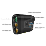 ARTBULL 1000m Golf Laser Rangefinder Telescope Altimeter Speedometer