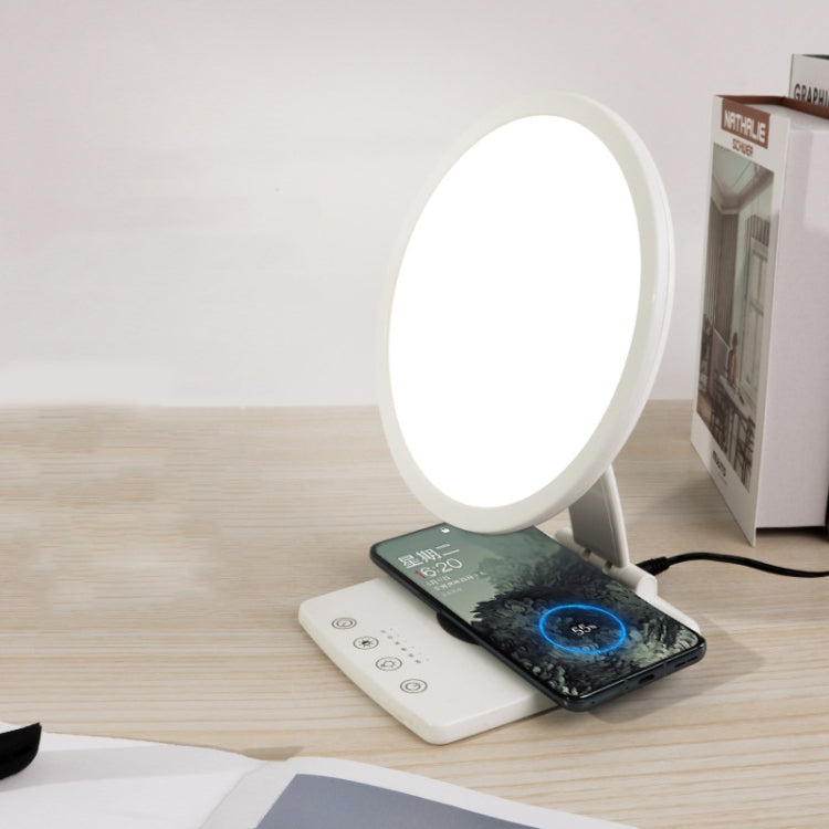 Wireless Charger SAD Therapy Light Intelligent Timing Emotional Physiotherapy Light(EU Plug)