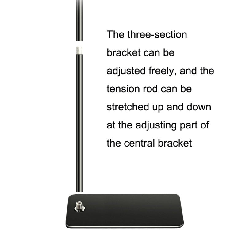 175cm Mobile Phone Tablet Live Broadcast Bedside Lifting Bracket Cantilever Floor Model (White)