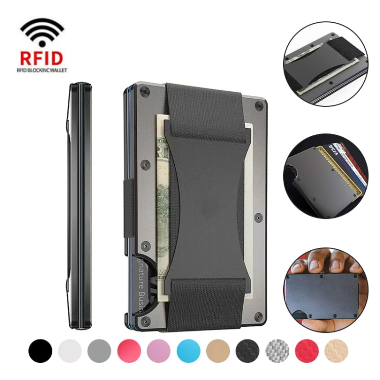 Credit Card Holder Wallets RFID Blocking Slim Metal Card Clip, Color: Army Green