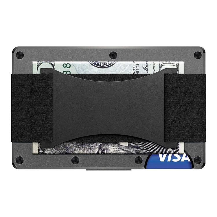 Credit Card Holder Wallets RFID Blocking Slim Metal Card Clip, Color: Dark Green