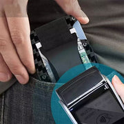 Credit Card Holder Wallets RFID Blocking Slim Metal Card Clip, Color: Grey