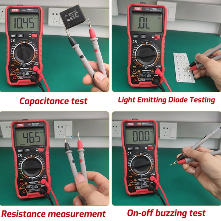 TASI TA803A Digital High Precision Multimeter Digital Display Household Multifunction Electrician Multimeter