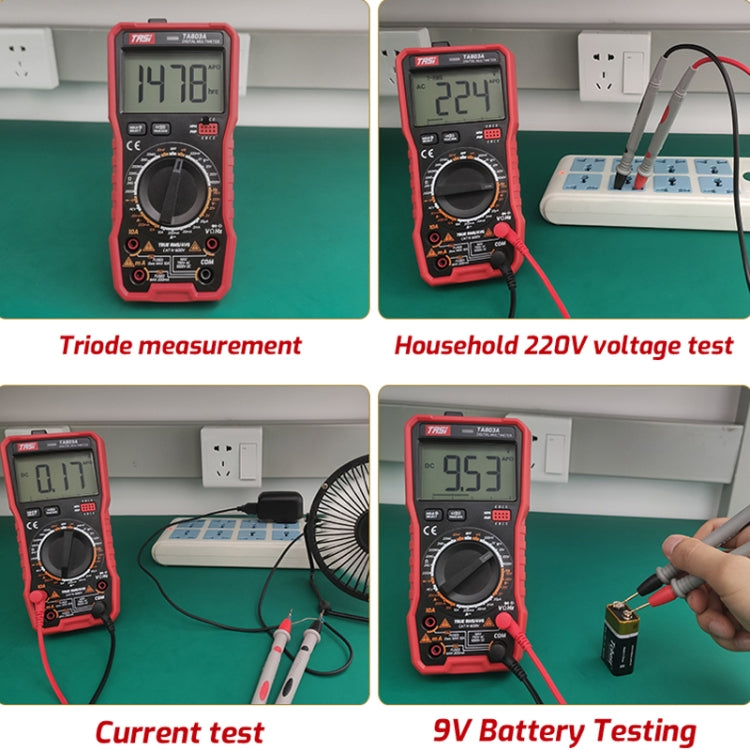 TASI TA803C Digital High Precision Multimeter Digital Display Household Multifunction Electrician Multimeter