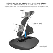 iplay HBP-253 For PS5 Game Wireless Handle Double Charging Base Placement Bracket(White)
