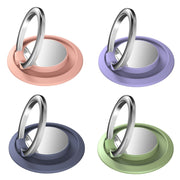5pcs Car Magnetic Metal Ring Buckle Mobile Phone Holder(Matcha Green)