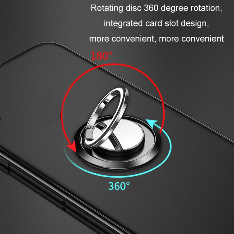 5pcs Car Magnetic Metal Ring Buckle Mobile Phone Holder(Lavender Gray)