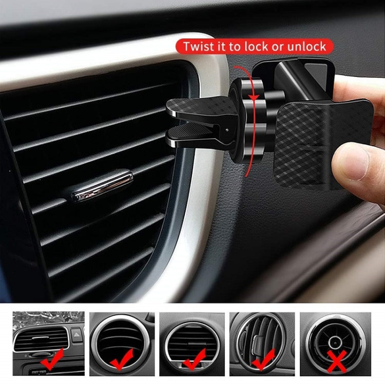 360-degree Rotating Car Air Outlet Multi-functional Mobile Phone Holder(Black)